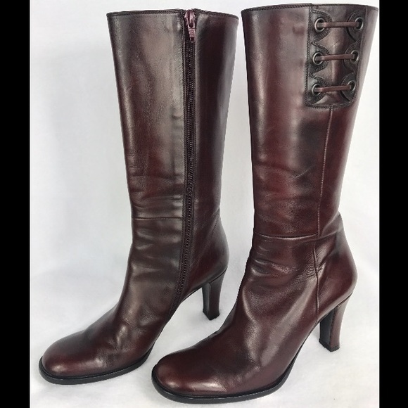 Via Spiga Shoes - Via Spiga boots red high heels 6 M